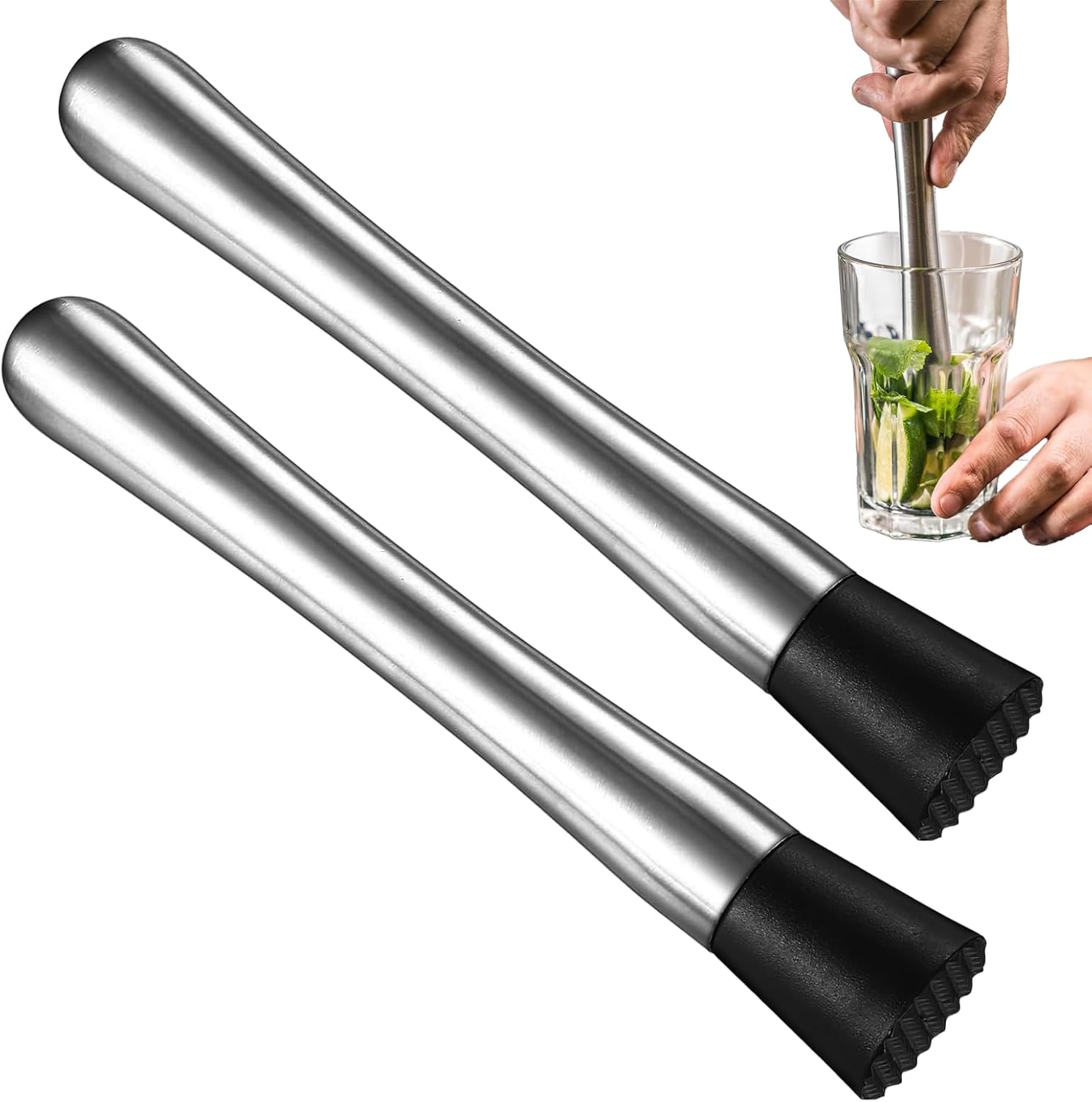 Pilon à Cocktail en Acier Inoxydable Ergonomique Vendos85 - Mathon