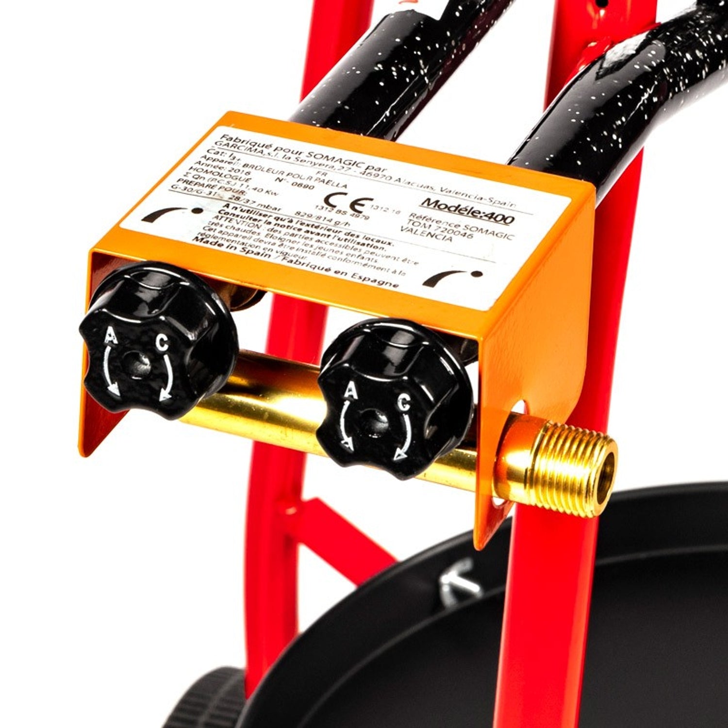 Paellera à gaz VALENCIA sur chariot - 11,4kW Somagic - Mathon - 5