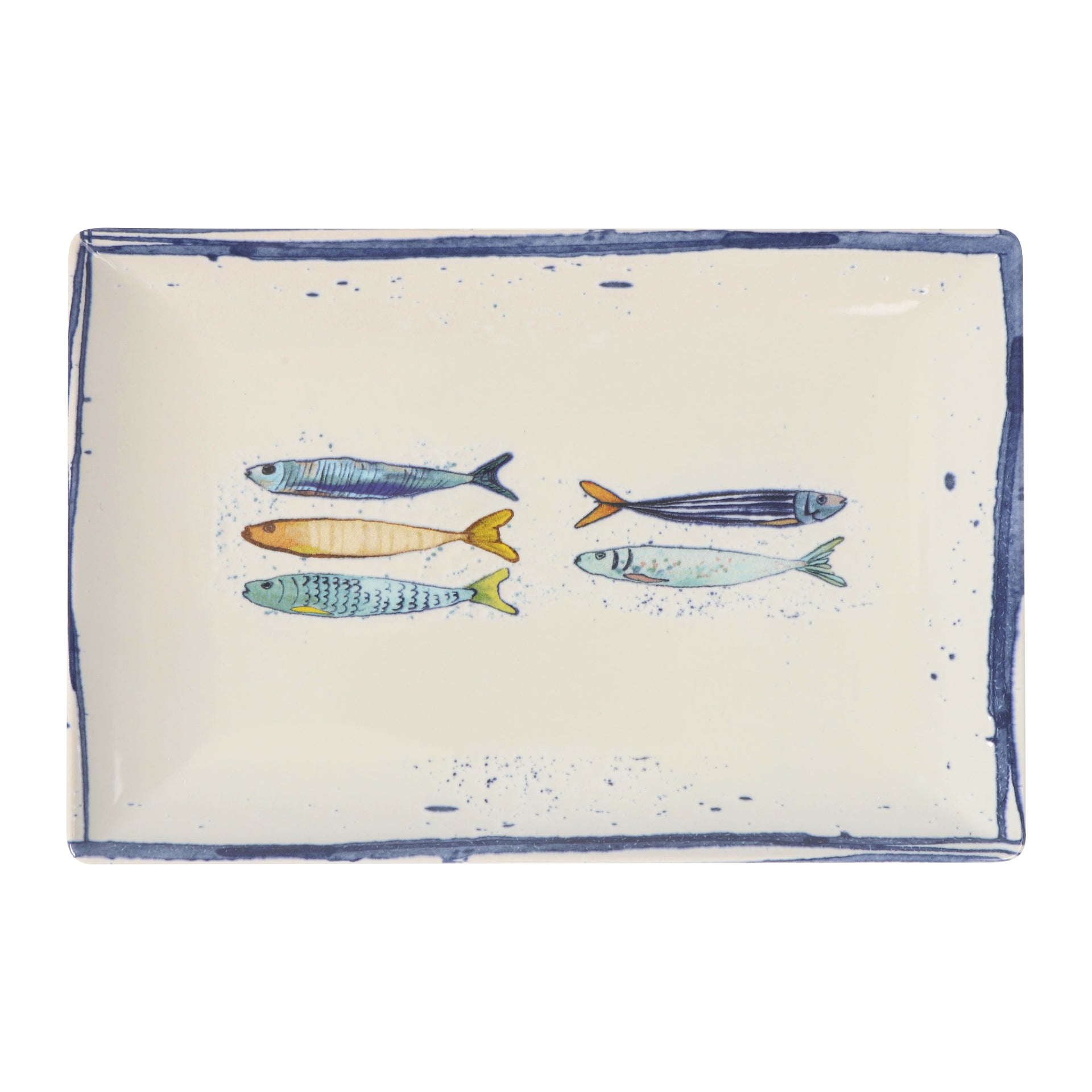 6 assiettes de présentation 30x20cm Peixe La Mediterranea - Mathon - 1