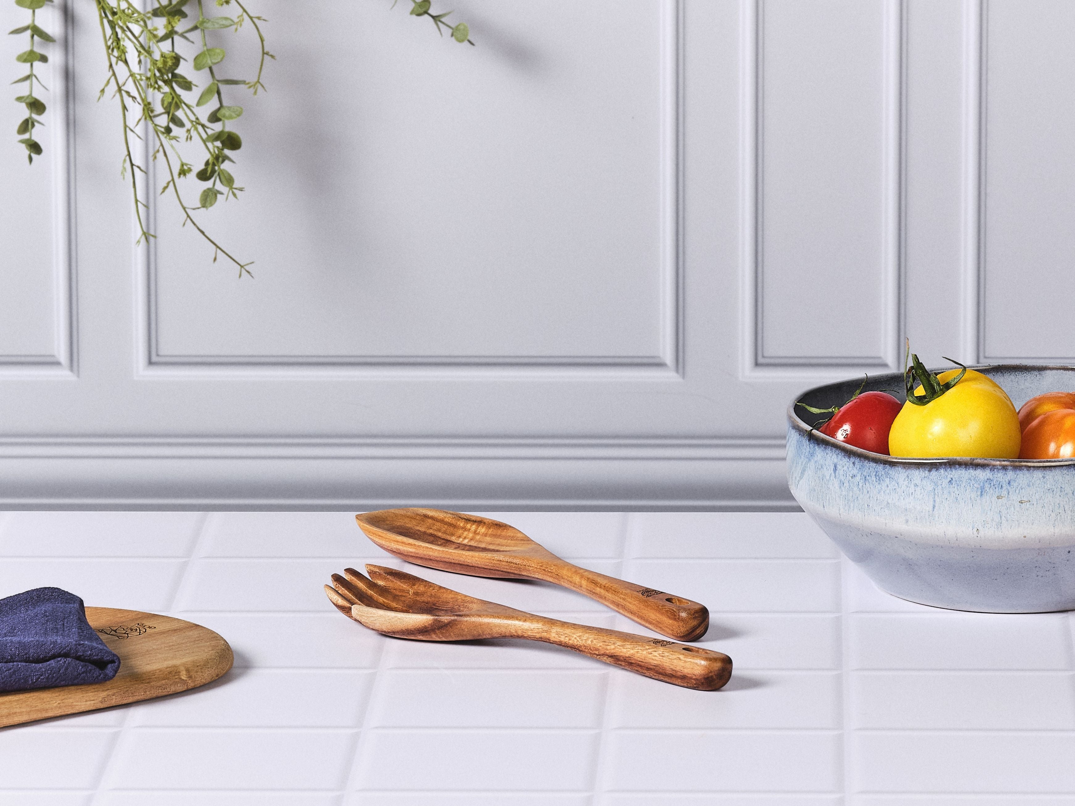 Couverts à salade en bois d