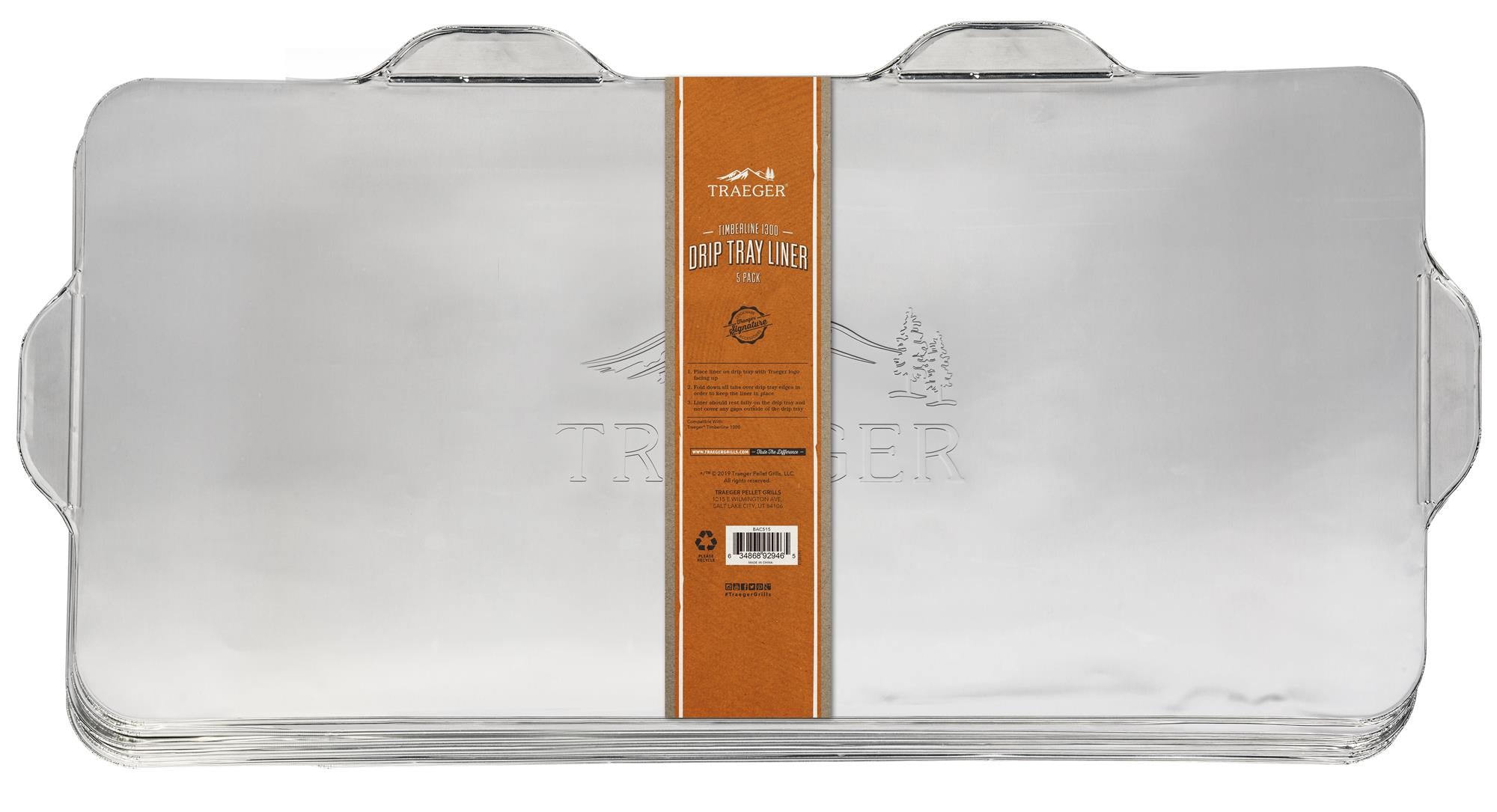 5 Plaques Aluminium De Récupération De Graisses Timberline 1300 Traeger - Mathon