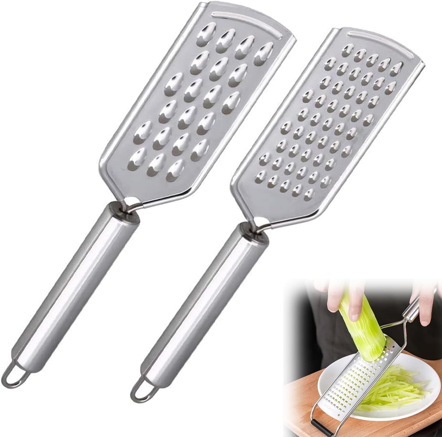 Râpe multifonction en acier inoxydable avec poignée antidérapante Vendos85 - Mathon