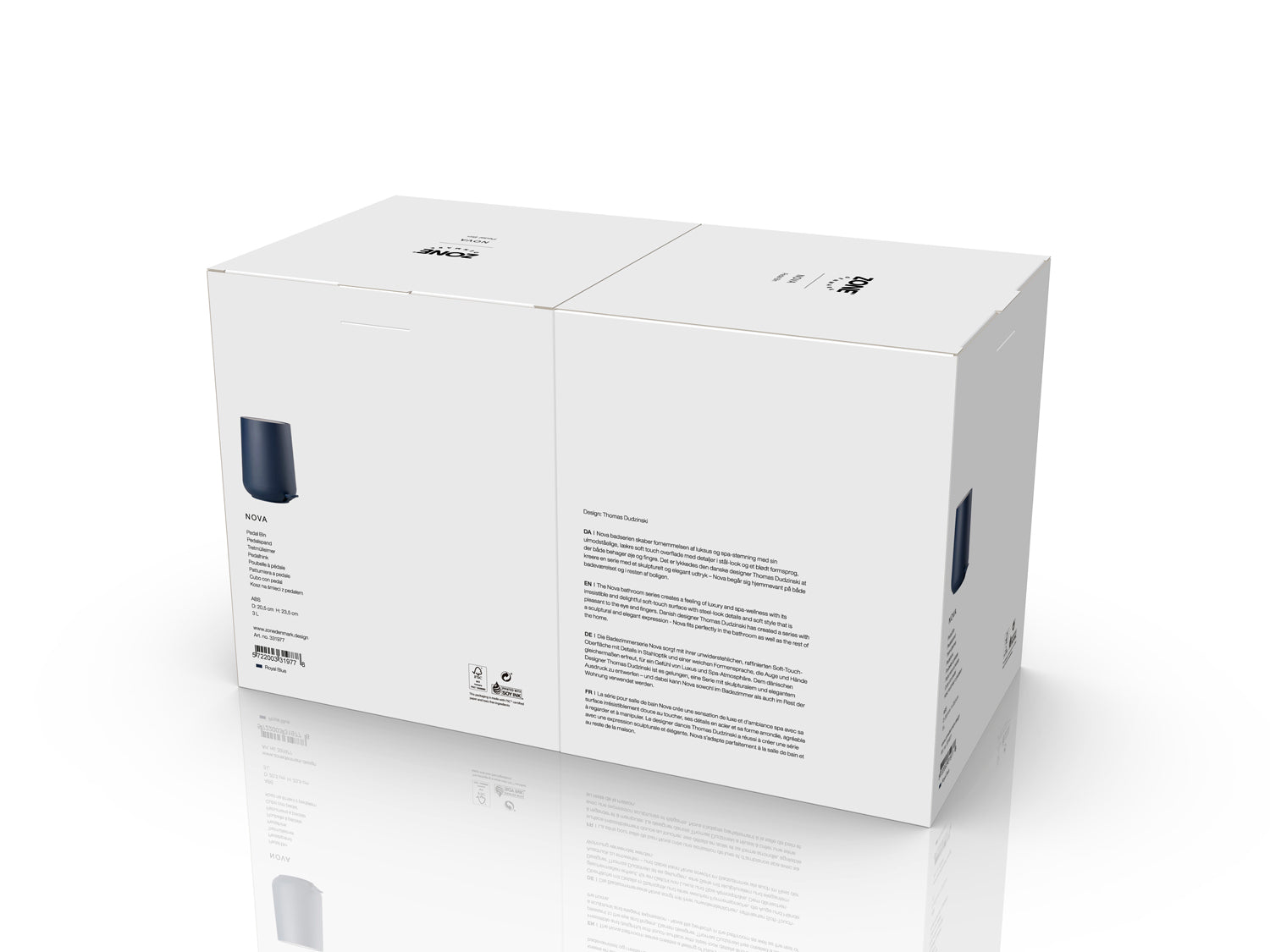 Poubelle à pédale NOVA en abs Bleu roi Zone Denmark - Mathon - 6