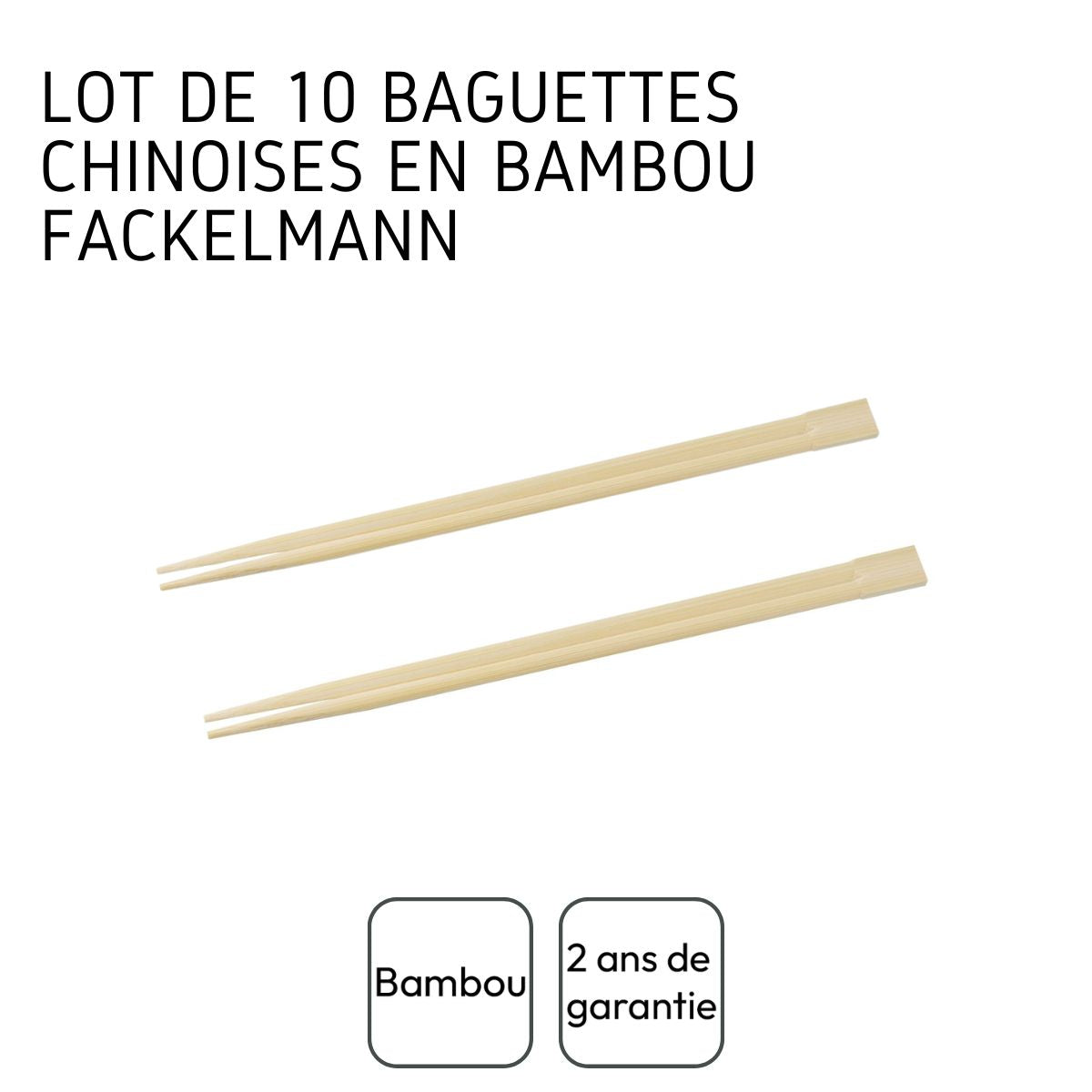 Lot de 10 baguettes en bambou  Asia Line Fackelmann - Mathon - 4