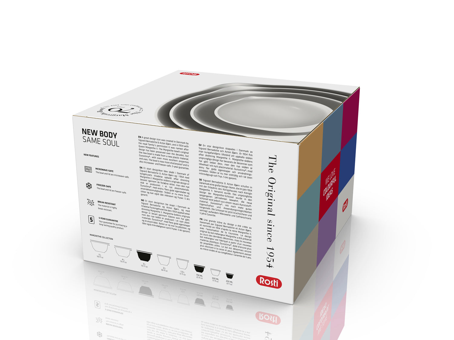 Set de bols 6 pces NEW MARGRETHE en durostima® Blanc Rosti - Mathon - 3