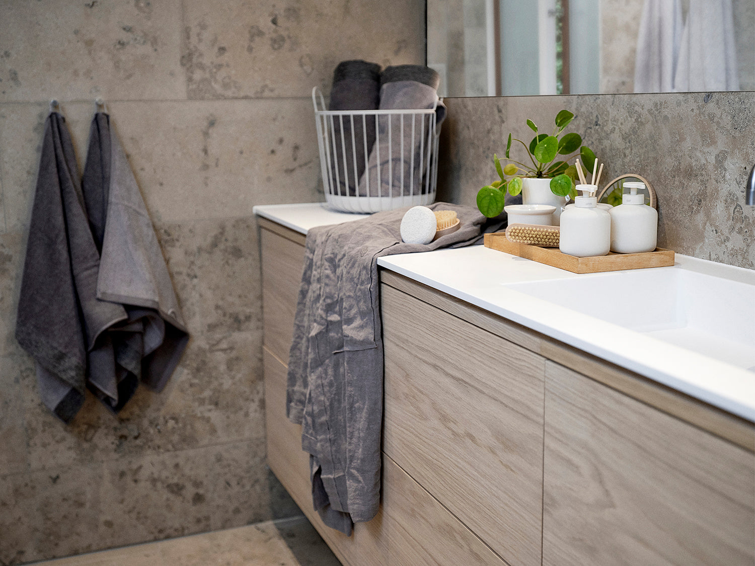 Brosse de douche INU en hêtre Hêtre Zone Denmark - Mathon - 2