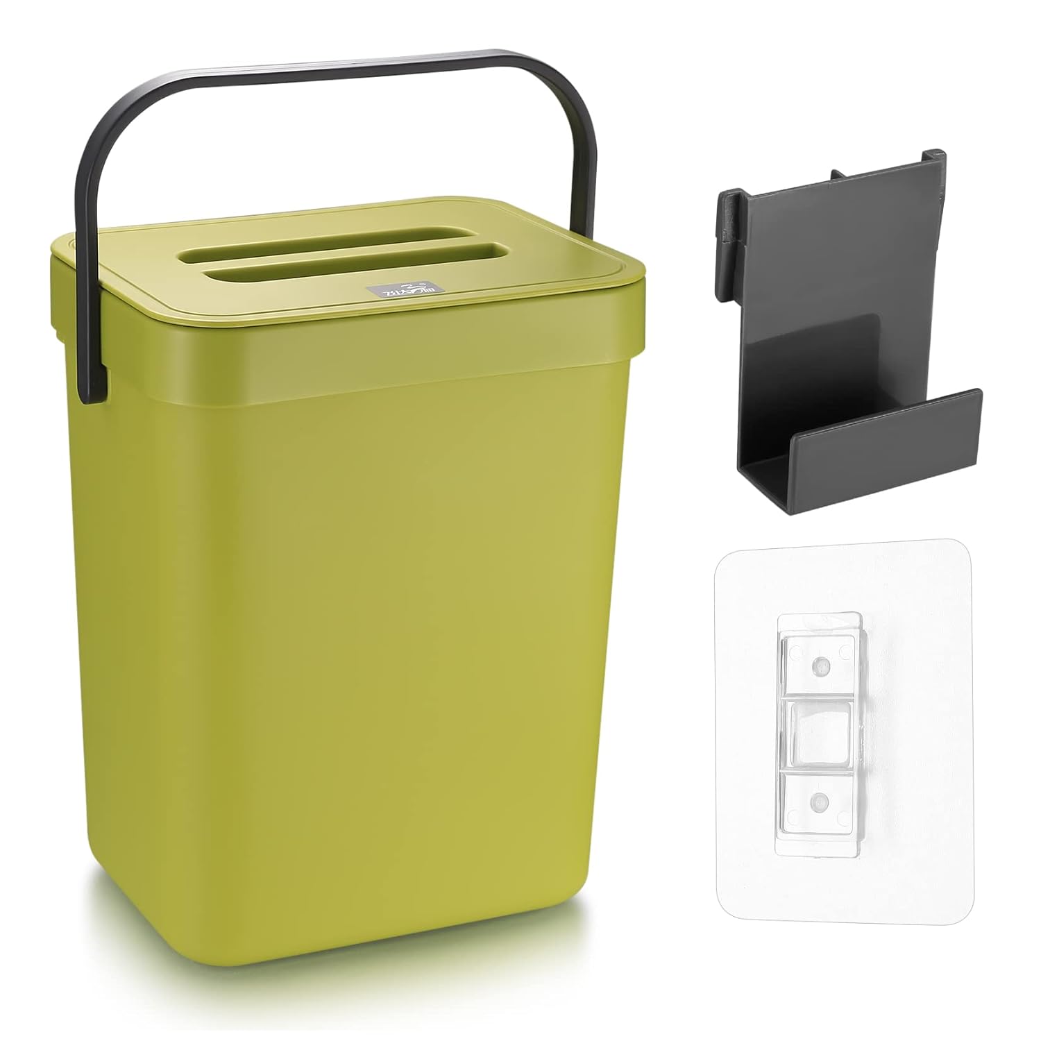 Poubelle de Cuisine Suspendue avec Couvercle vert Vendos85 - Mathon