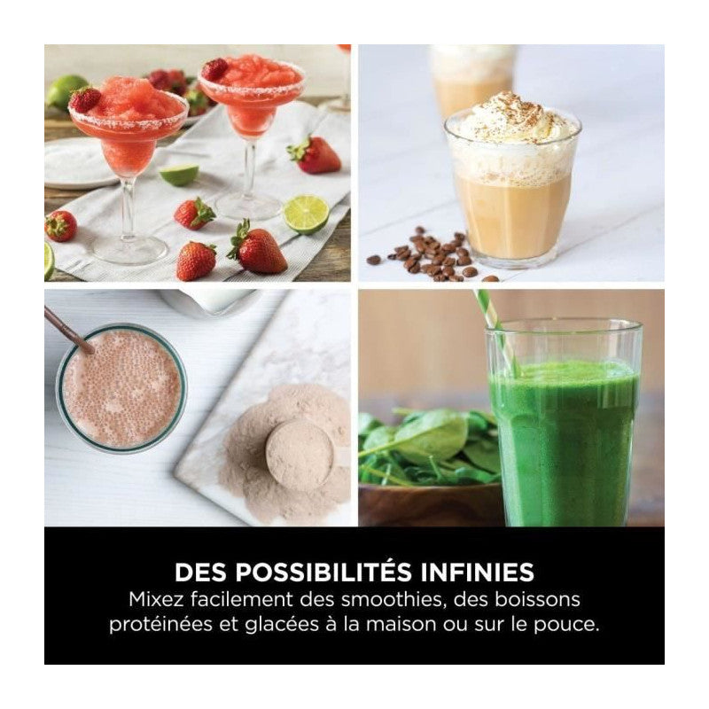 Blender Portable Sans Fil - Ninja Blast - Bc151eubk - Noir Ninja - Mathon - 6