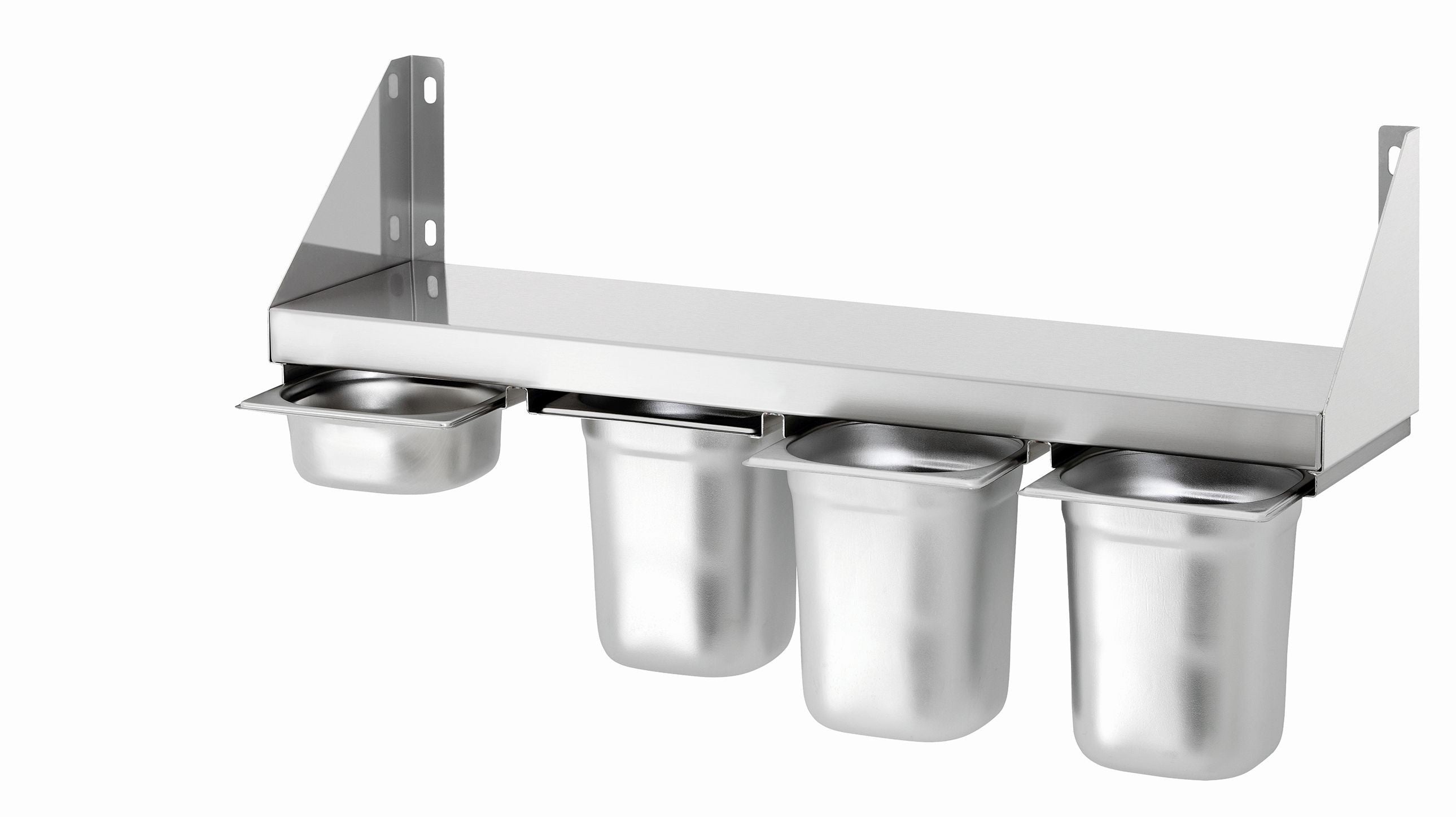 Étagère à épices en Inox pour 4 bacs GN1/6 - Bartscher - Mathon