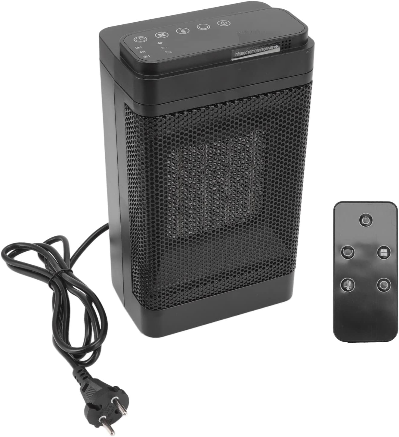 Radiateur Soufflant Céramique 1500W avec Télécommande noir Vendos85 - Mathon