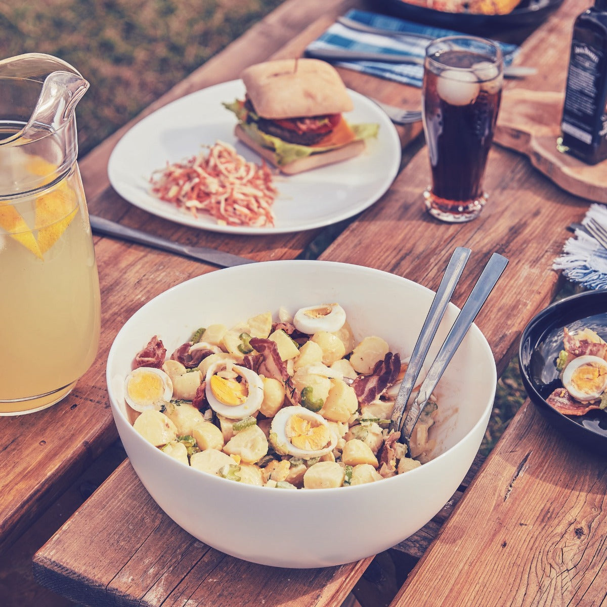 Saladier blanc 26cm Diwali  - Verre opale extra résistant Luminarc - Mathon - 4