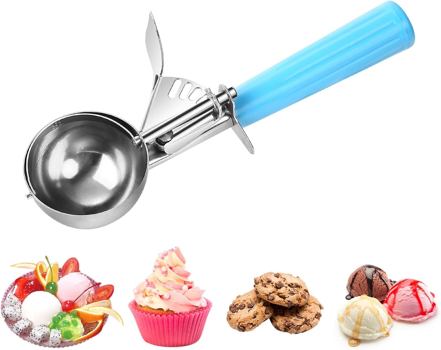 Cuillère à glace et biscuits 58 mm en acier inoxydable Vendos85 - Mathon