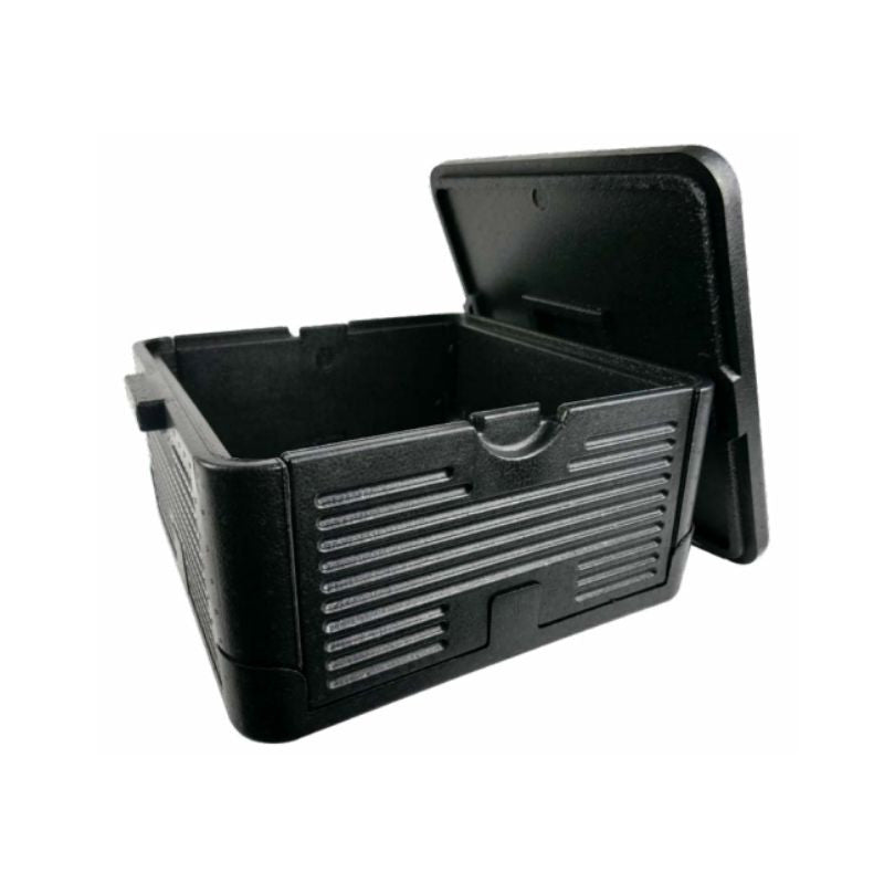 1Pcs - Box pliante isotherme noire 380x380x220mm FirstPack - Mathon