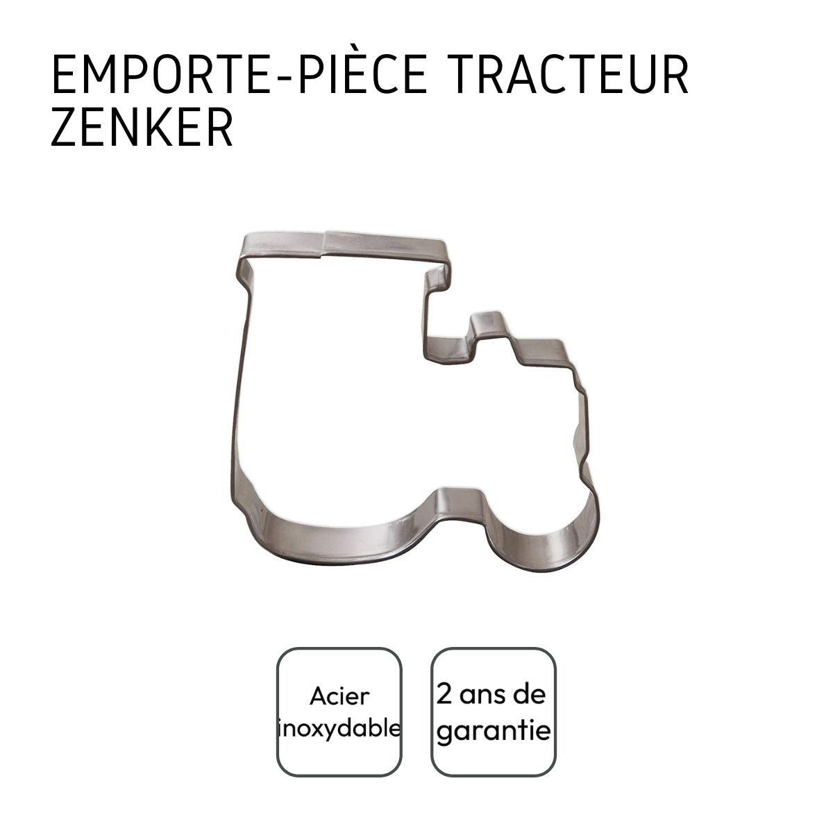 Emporte-pièce inox en forme de tracteur Zenker Emporte-pièces Zenker - Mathon - 4