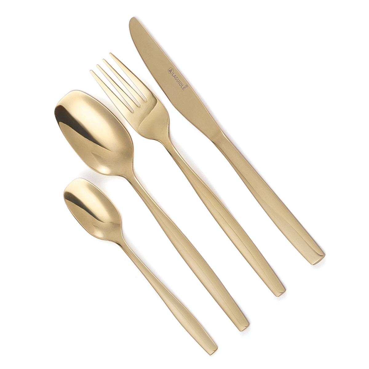 Ménagère 24 pièces - "Elora champagne" Laguiole Cuisson - Mathon - 2