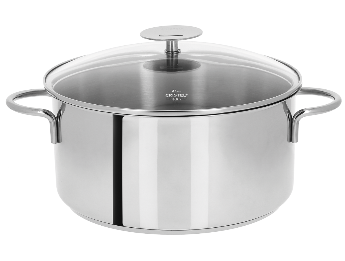 Faitout inox Mutine fixe 28cm Cristel - Mathon - 1