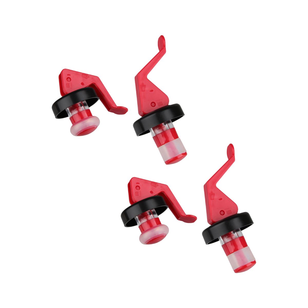 Lot de 4 bouchons à levier réemployable  Bar Concept Fackelmann - Mathon - 1