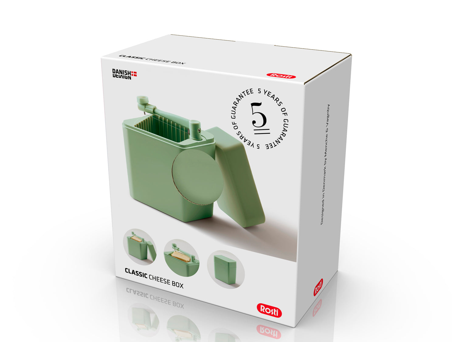 Boîte à fromage Classic en PP/TPR Vert brumeux Rosti - Mathon - 2