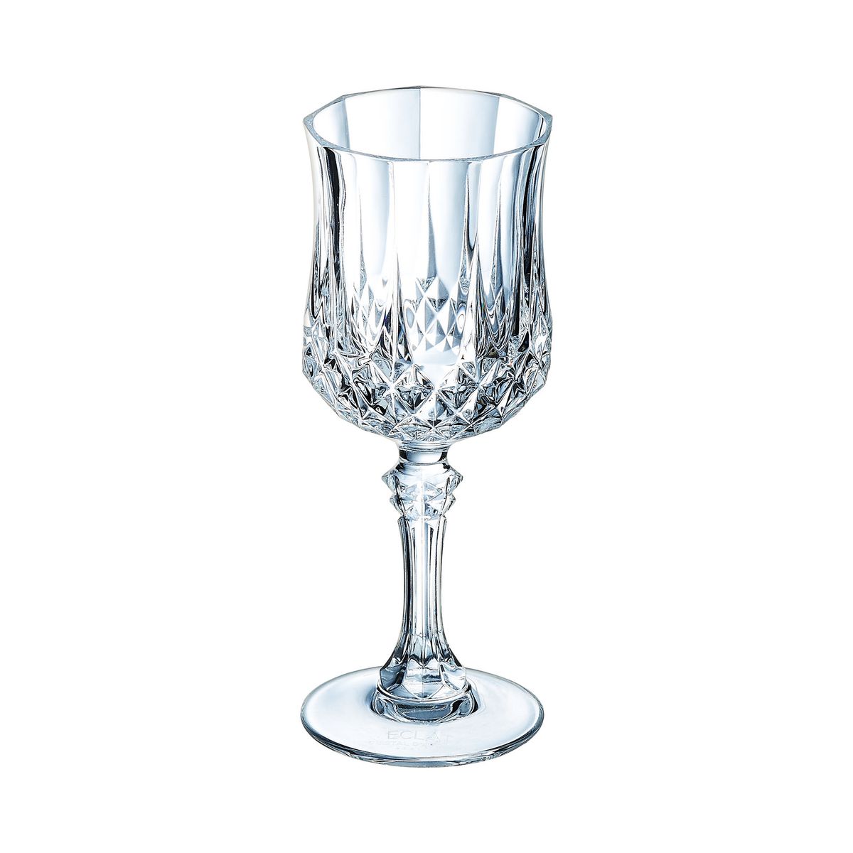 6 verres à pied 17cl Longchamp - Cristal d
