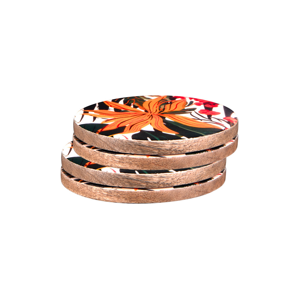 Set de 4 dessous de verre Taiana 10 cm Table passion - Mathon - 2