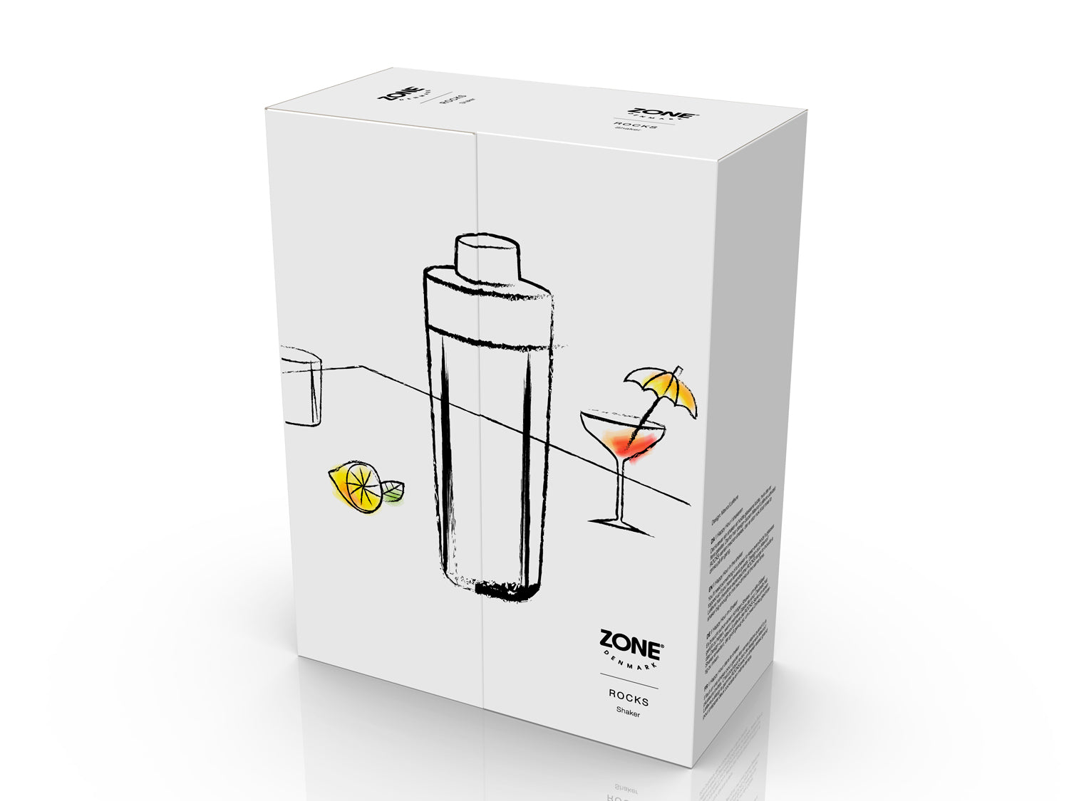 Shaker ROCKS en acier inoxydable Acier poli Zone Denmark - Mathon - 3