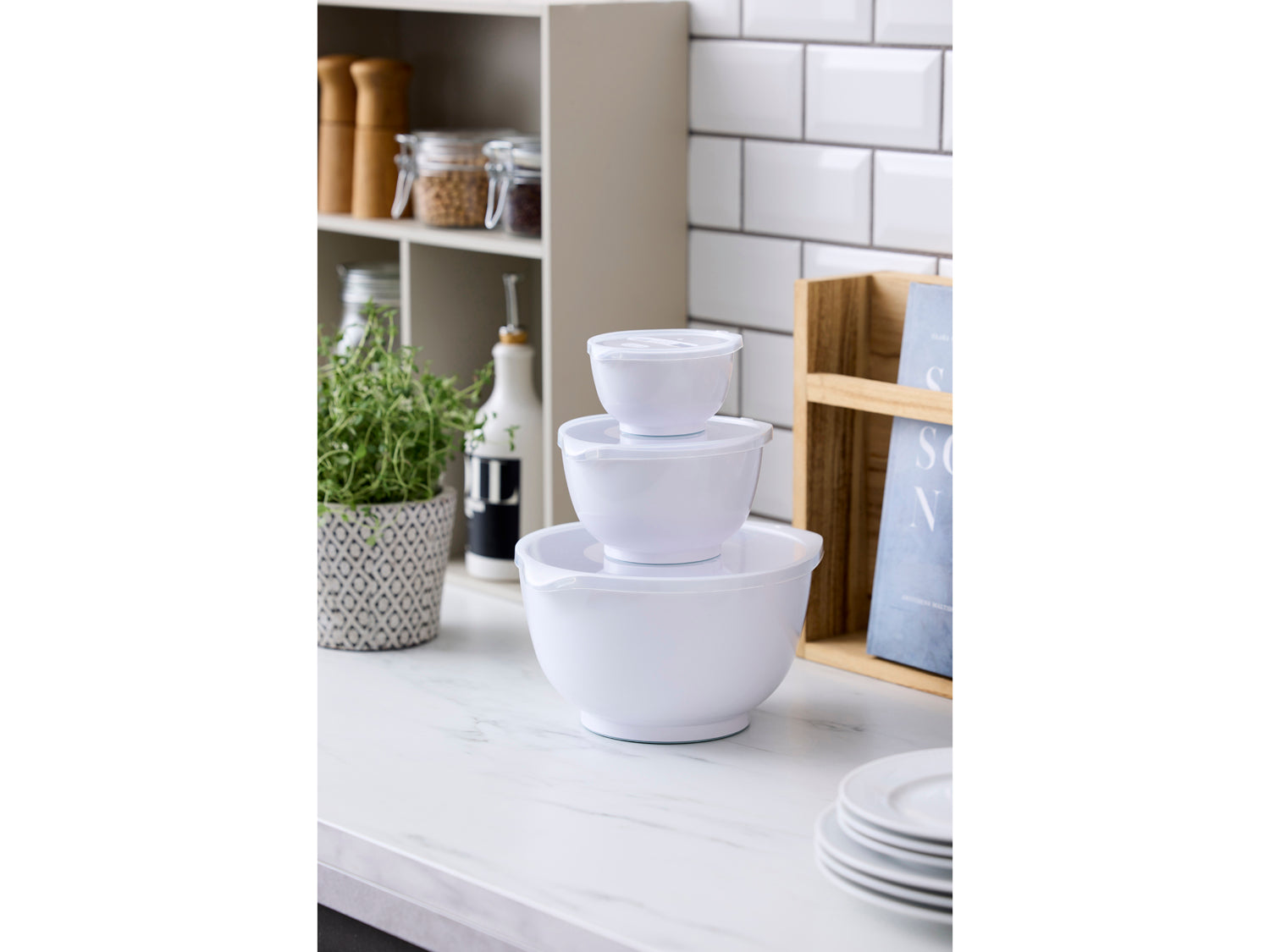 Set de bols 6 pces NEW MARGRETHE en durostima® Blanc Rosti - Mathon - 4