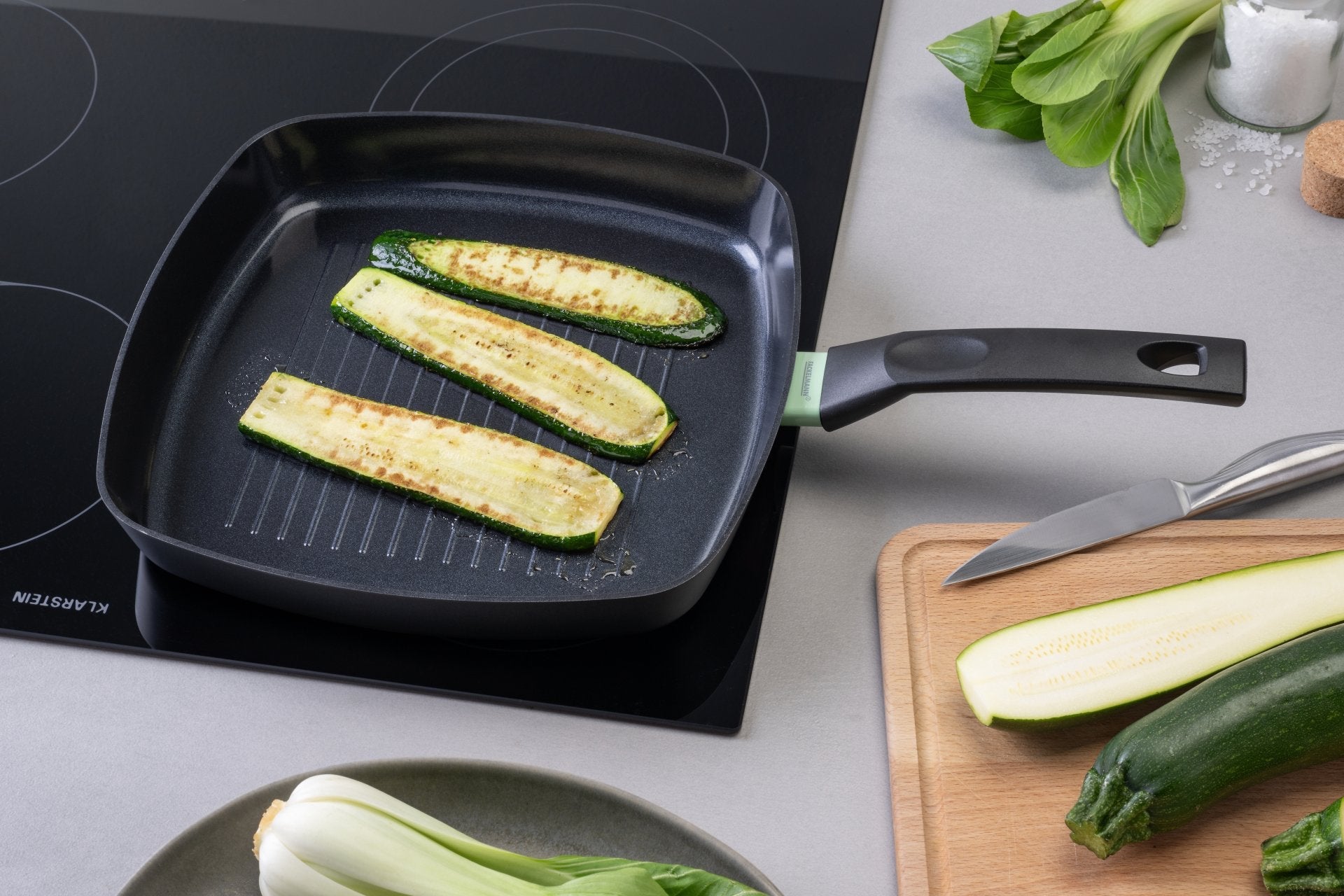 Gril 28 cm aluminium revêtement céramique antiadhésif sans PFAS  Brandao Fackelmann - Mathon - 10