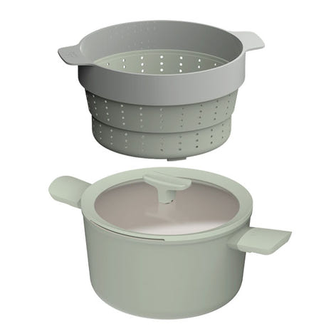 Lot faitout 24 cm et insert cuiseur vapeur Balance Berghoff - Mathon - 1