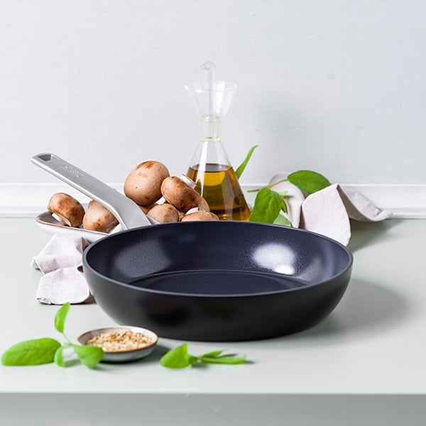 Lot 2 poêles aluminium antiadhésives noires 24 et 28 cm Evolution Green pan - Mathon - 5