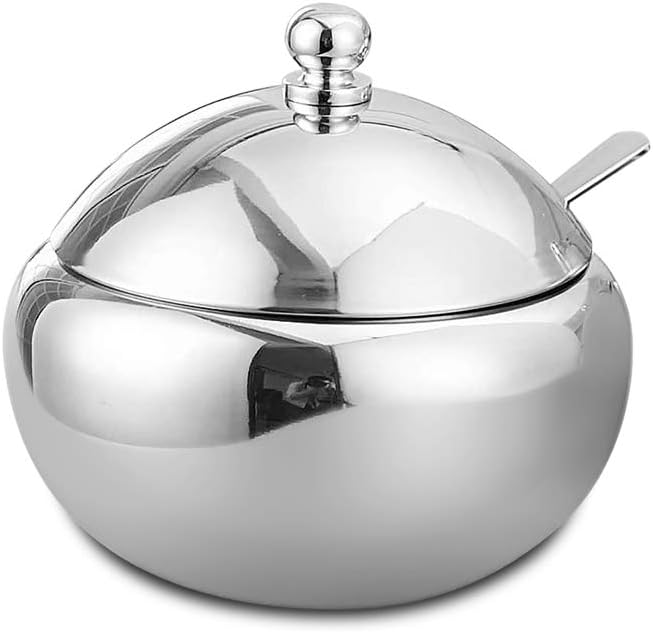 Sucrier et pot à épices en acier inoxydable Vendos85 - Mathon