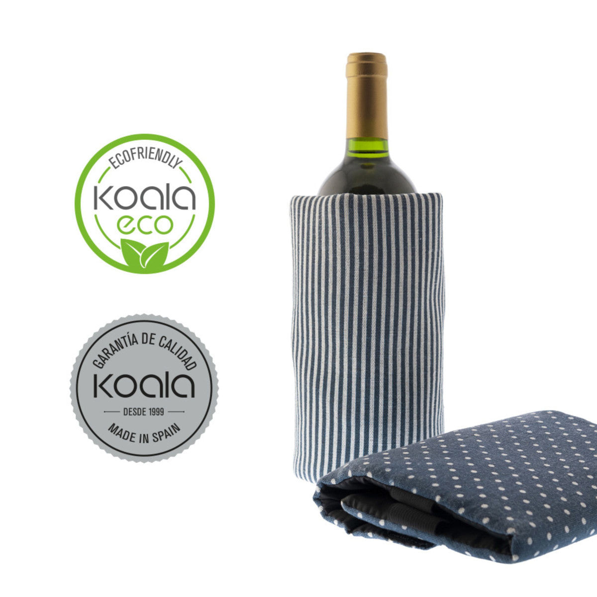 Fresh Coton Bleu - Pochette régrigérante avec feuilles anti-goutte Koala - Mathon - 2