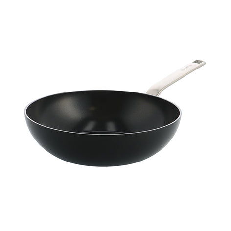 Wok aluminium antiadhésif noir 28 cm Evolution Green pan - Mathon - 1