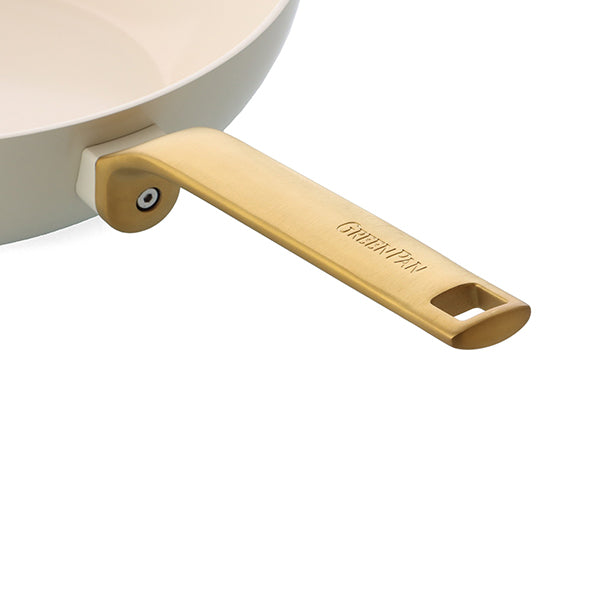 Poêle aluminium antiadhésive crème 24 cm Evolution Green pan - Mathon - 4