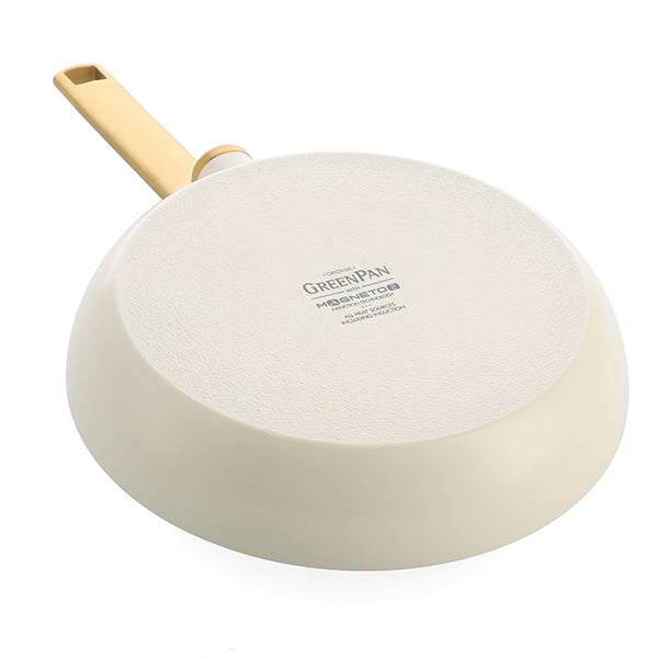 Poêle aluminium antiadhésive crème 28 cm Evolution Green pan - Mathon - 3
