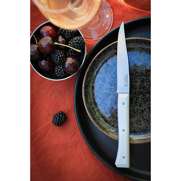 Coffret de 4 couteaux de table à lame lisse Facette blanc Opinel - Mathon - 4