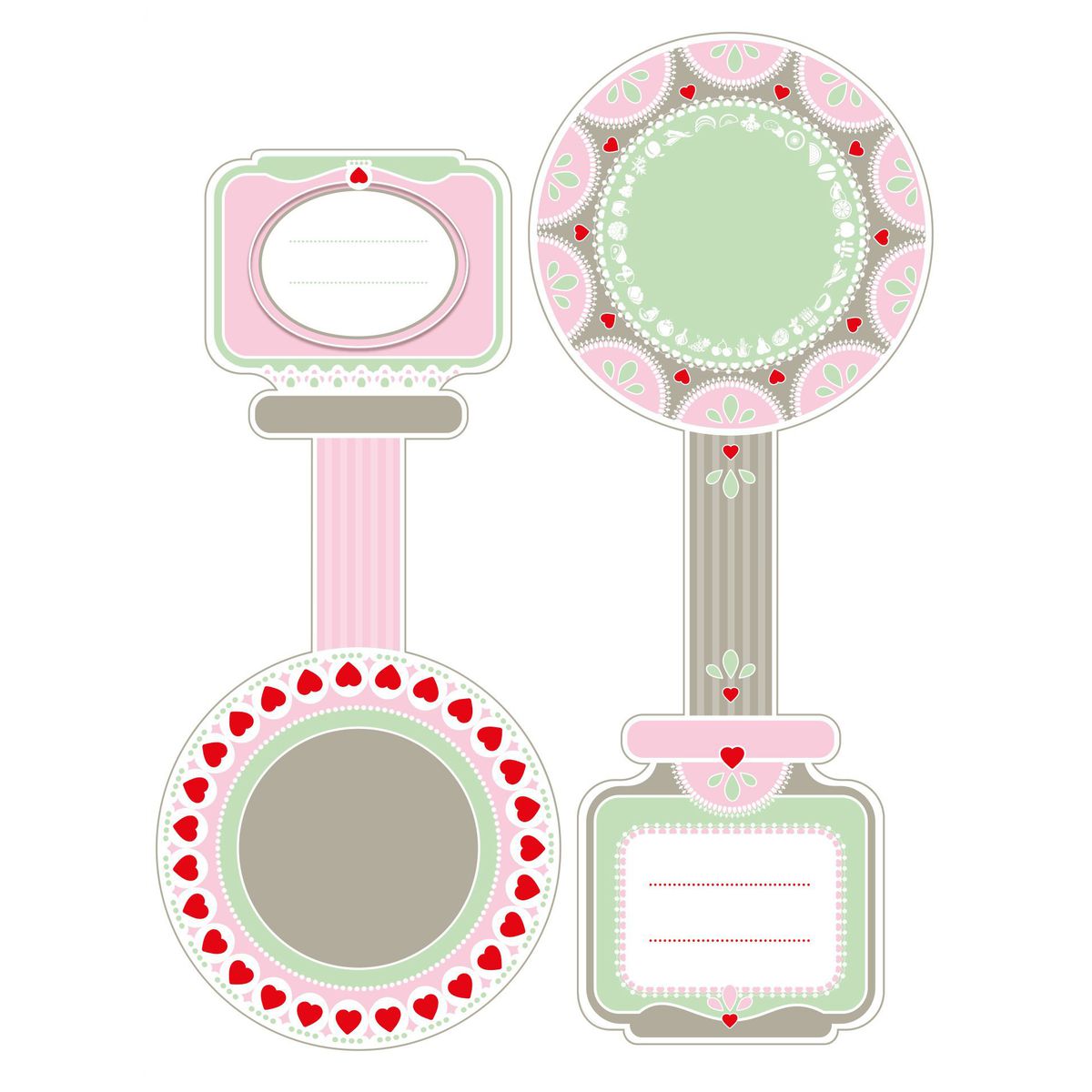 Lot de 16 étiquettes pot de confiture Dr Oetker Confiture Dr. Oetker - Mathon - 1