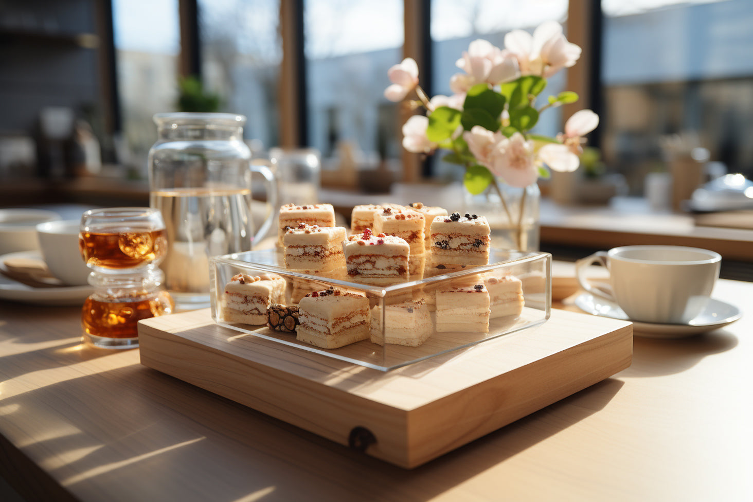 Anneaux à dessert et à manger, 8 pièces, acier inoxydable, 6 anneaux, 1 levier, 1 poinçon, carré Stoneline - Mathon - 6