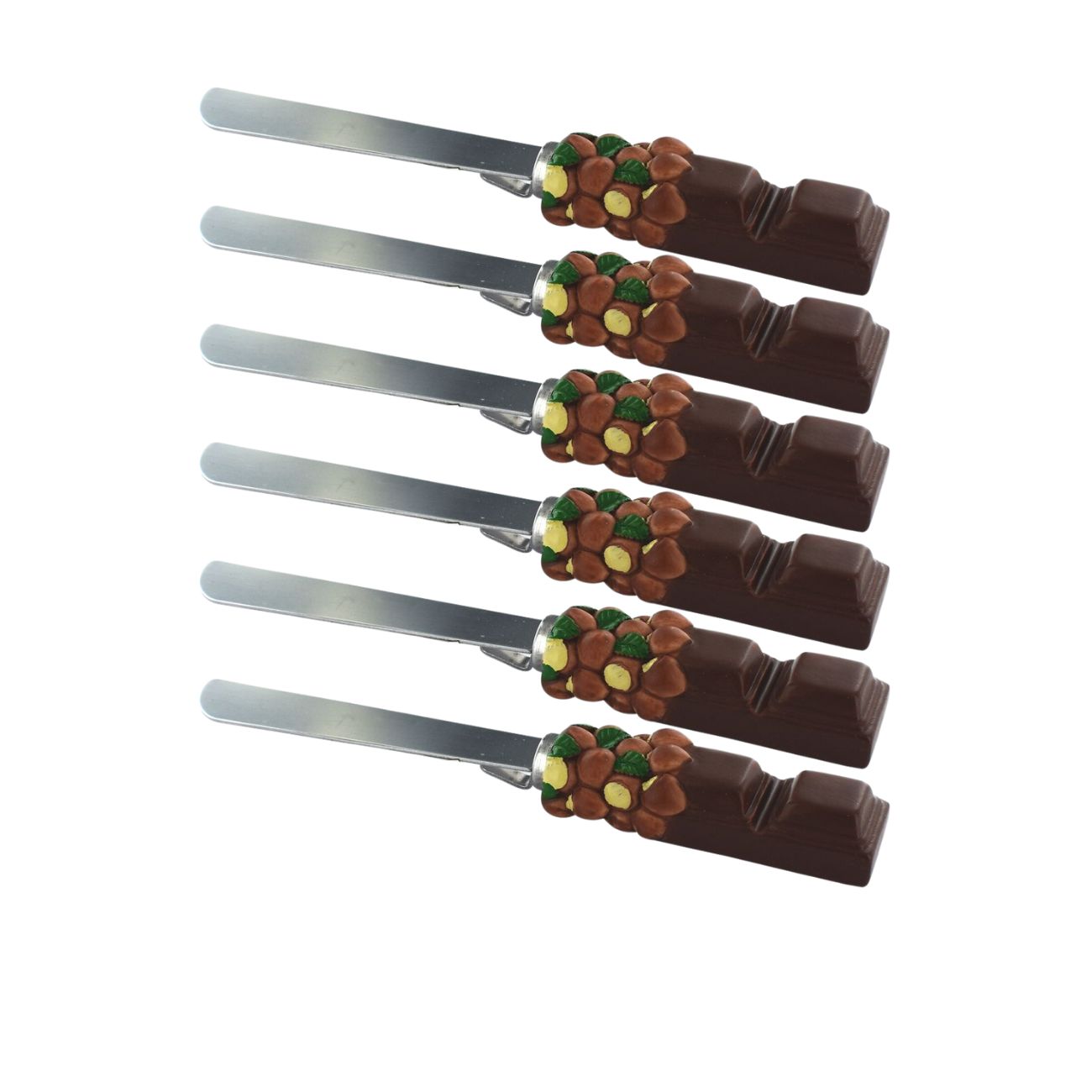 Ensemble de 6 Spatules pour pâte à tartiner 19 cm Fackelmann - Mathon - 1