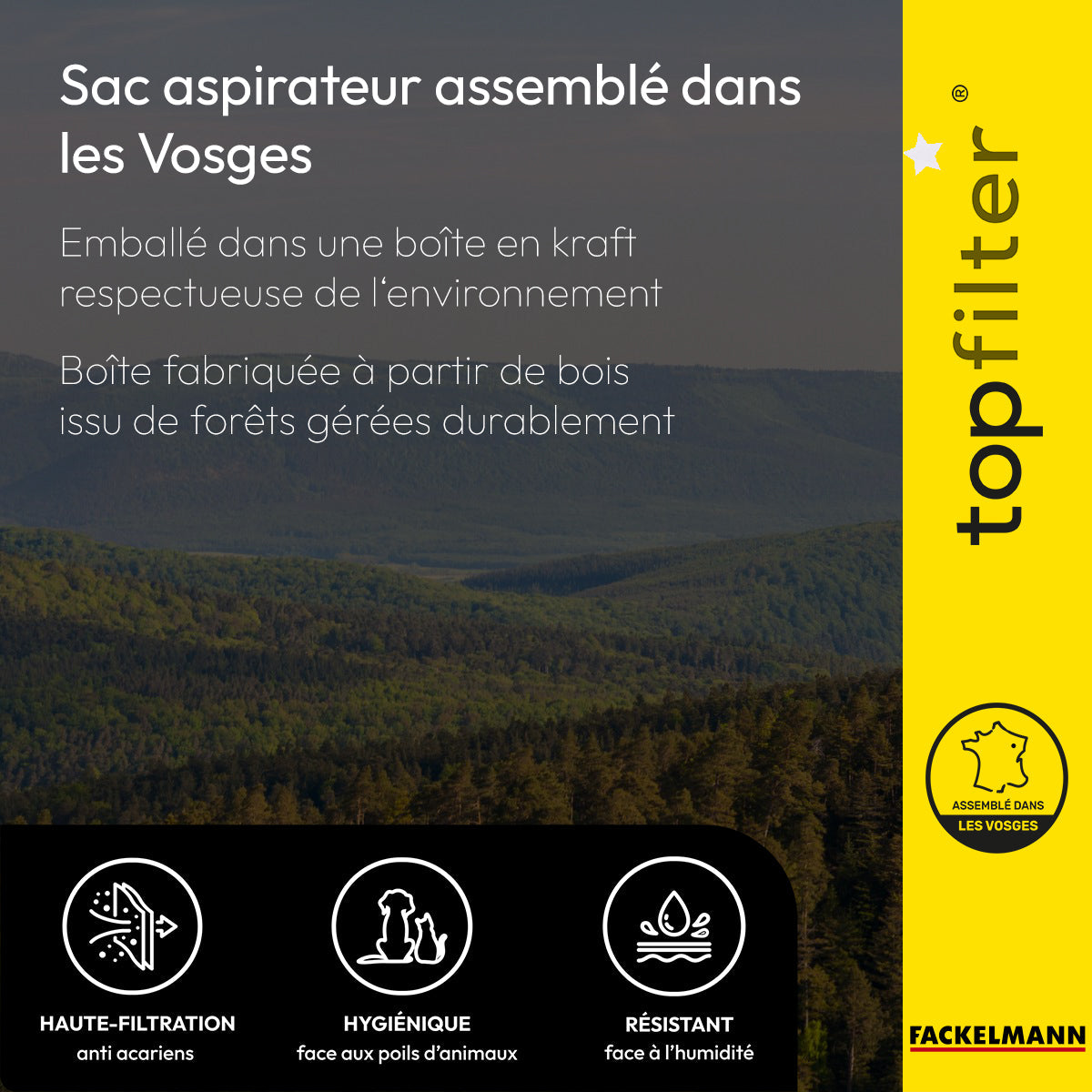 Lot de 4 packs de 4 sacs aspirateur 64291 pour Hoover TopFilter Premium TopFilter - Mathon - 6