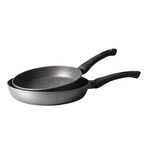 Lot 2 Poêles avec revêtement Dur comme la pierre 24 et 28 cm Mathon - Mathon