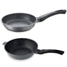 Lot poêle et sauteuse revêtement Dur comme la pierre 28 cm Mathon - Mathon