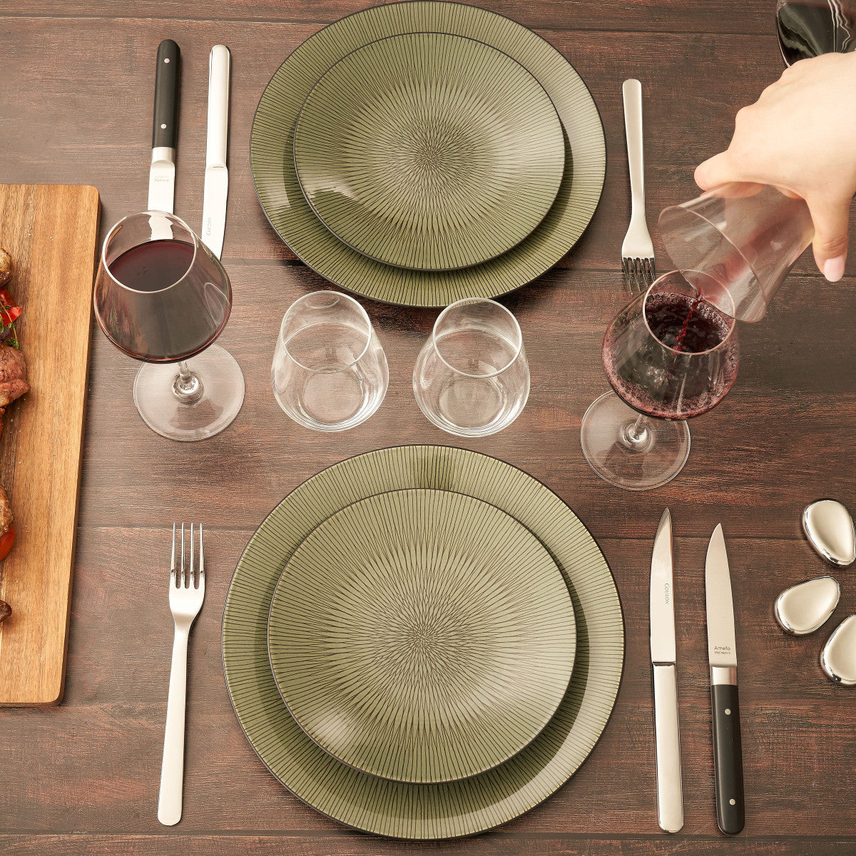 Fusion Noir - Coffret 4 couteaux steak Amefa - Mathon - 7