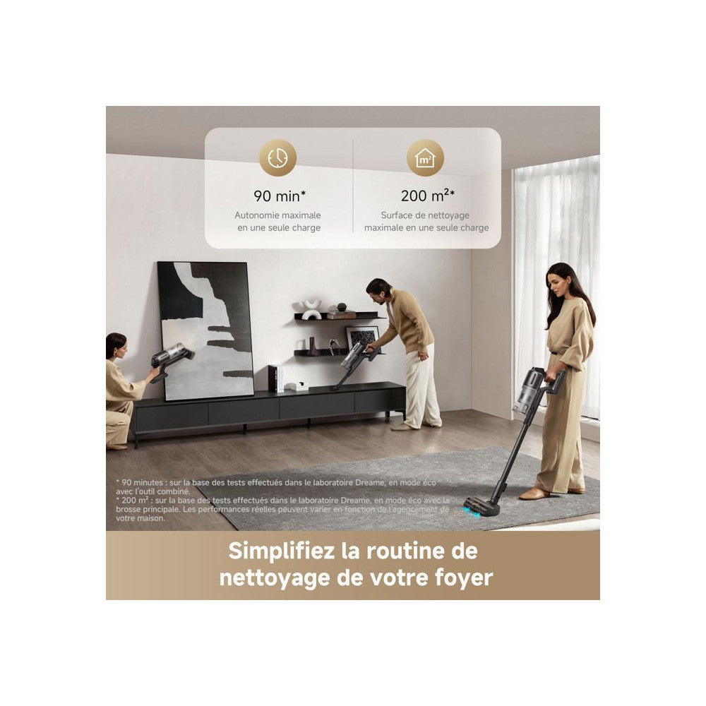 Aspirateur Balai Sans Fil -   Z10 - 210aw - Filtration 99,99% Hepa H14 - Détection Poussiere - Réglage Auto De L