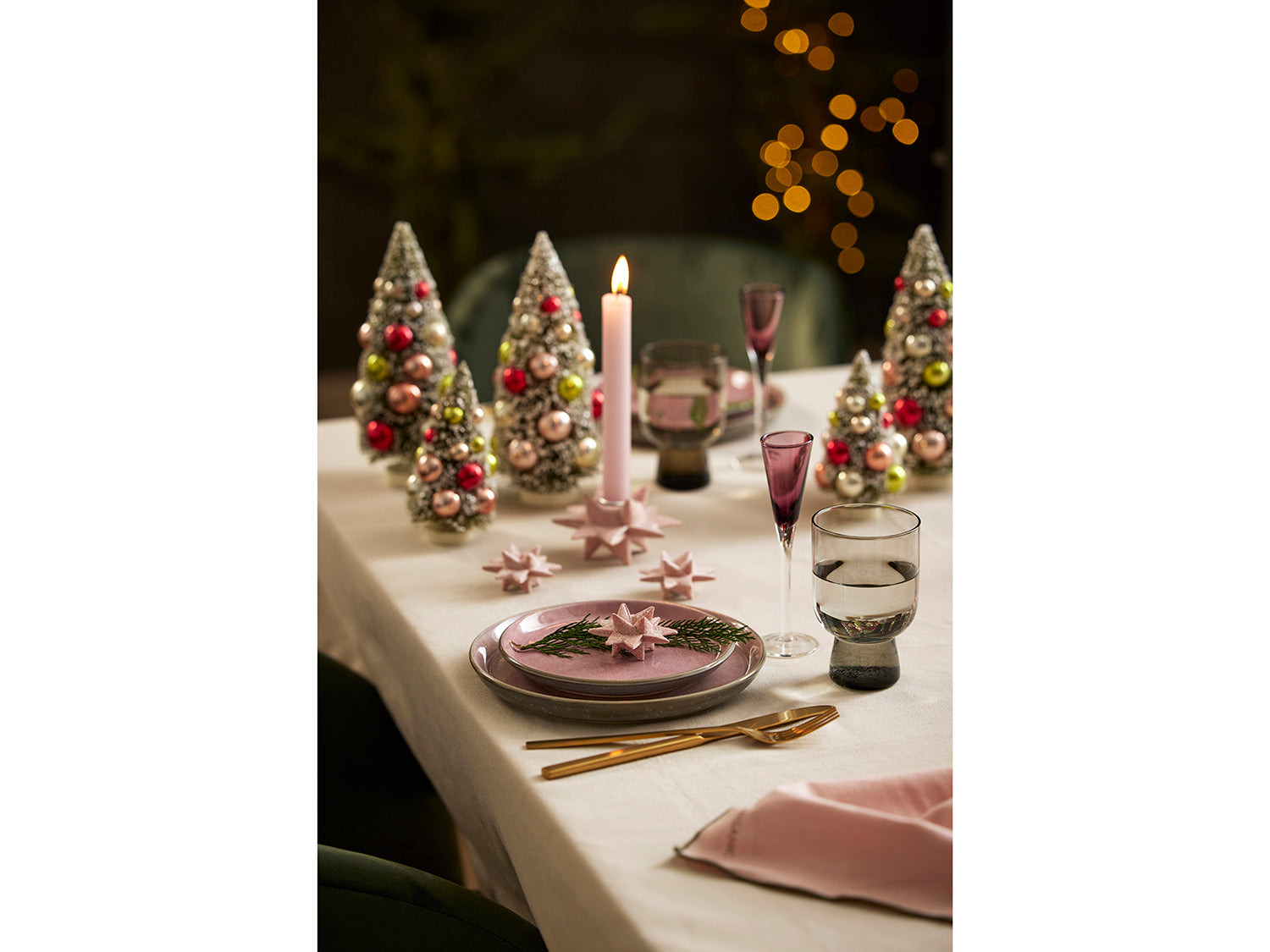 Assiette GASTRO en grès Gris/Rose clair Bitz - Mathon - 3