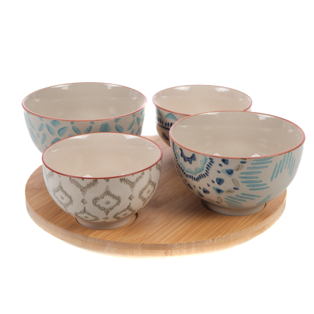Plateau et ses 4 bols Keola Amadeus - Mathon - 2