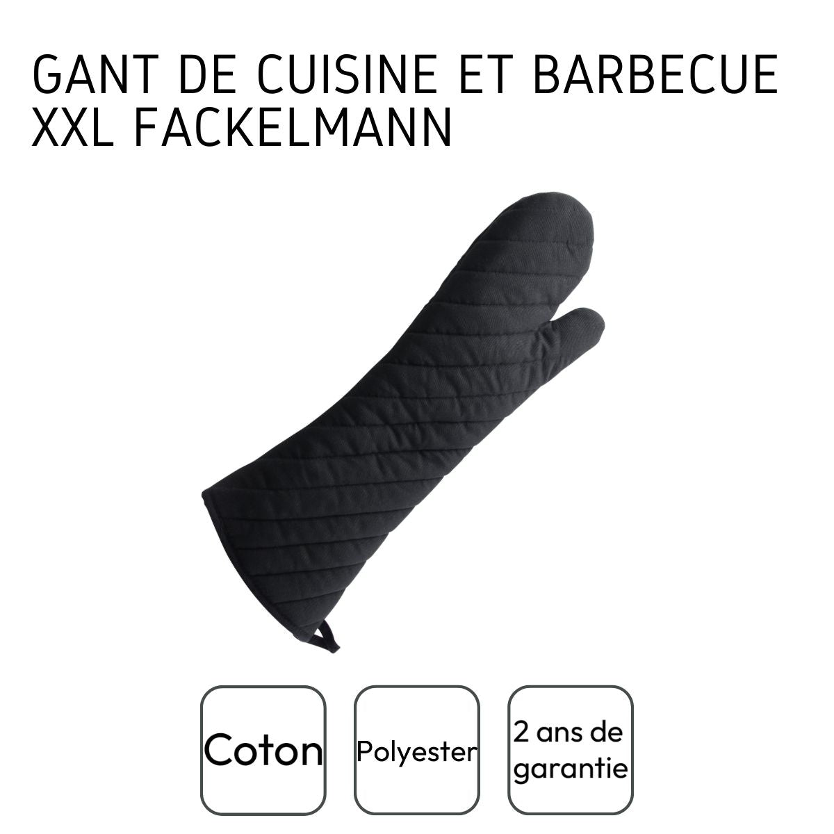 Gant de cuisine et barbecue XXL 48 cm  BBQ Edition Fackelmann - Mathon - 4