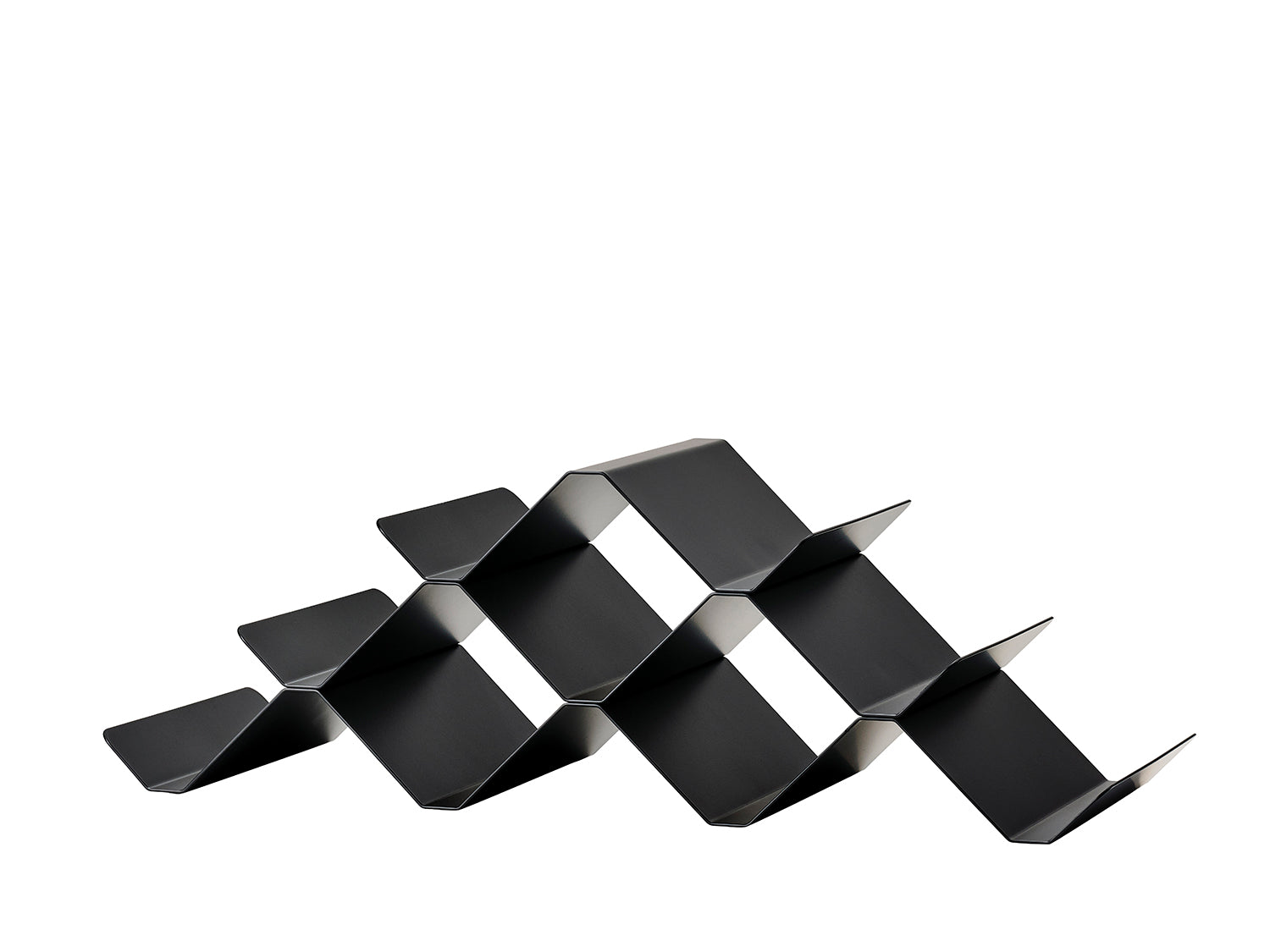 Casier à vin ROCKS en acier thermolaqué Noir Zone Denmark - Mathon - 1