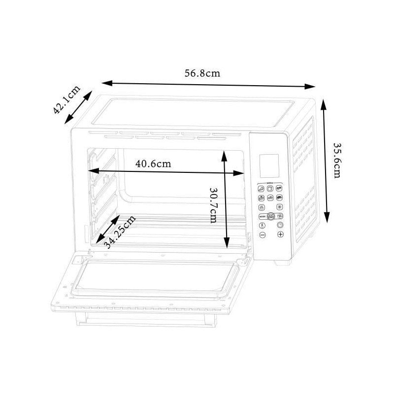 Minifour électrique - 45l noir - 2000w Continental Edison - Mathon - 3