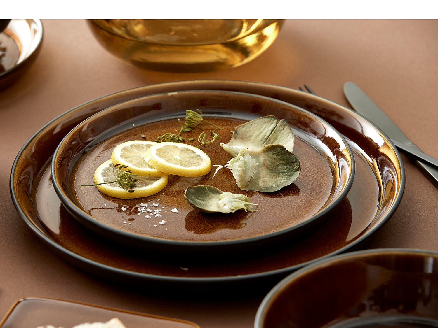 Bol à soupe GASTRO en grès Noir/Ambre Bitz - Mathon - 5