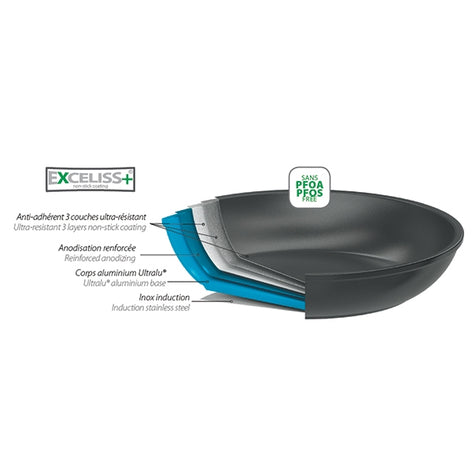 Poêle Cookway amovible 24 cm Cristel - Mathon - 2